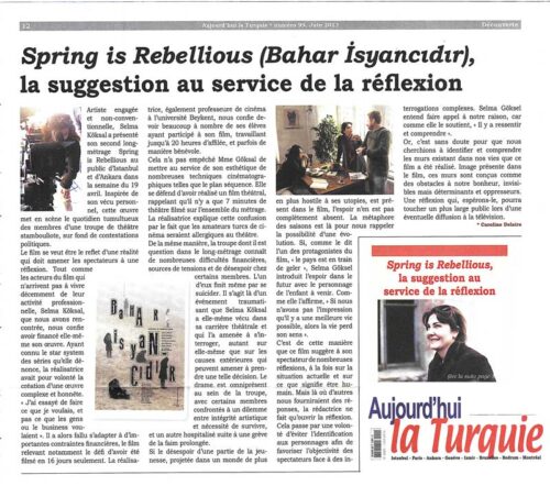 Spring is Rebellious (Bahar İsyancıdır), la suggestion au service de la réflexion